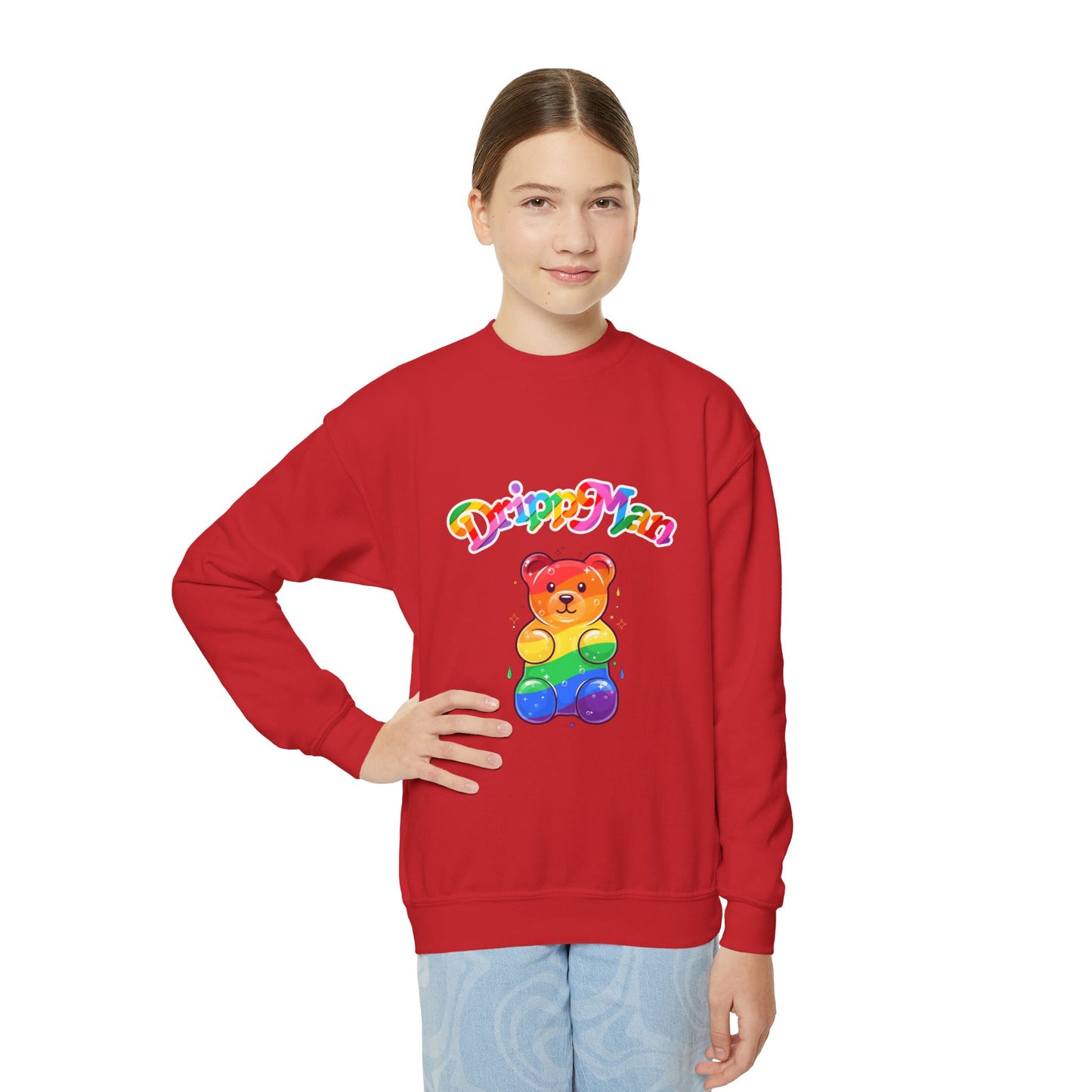 Youth Sweatshirt - Rainbow Gummy Bear Dripp
