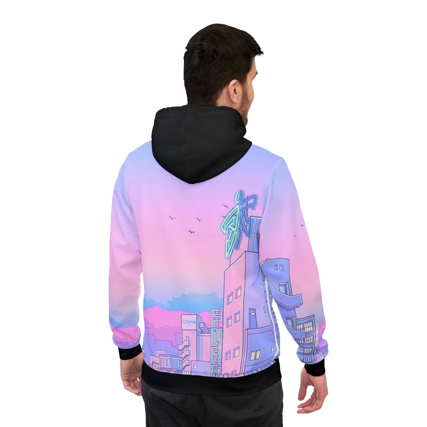 DrippCity Hoodie — City Scape AOP Athletic Pullover