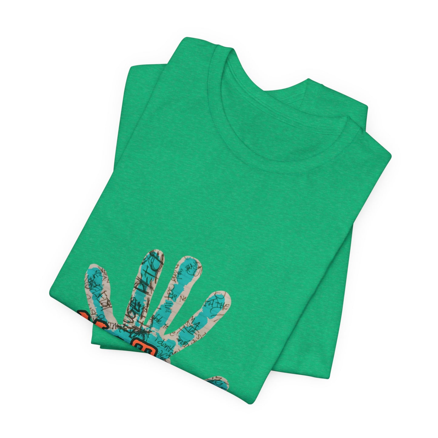 MeToo Handprint Tee — Awareness Statement T‑Shirt