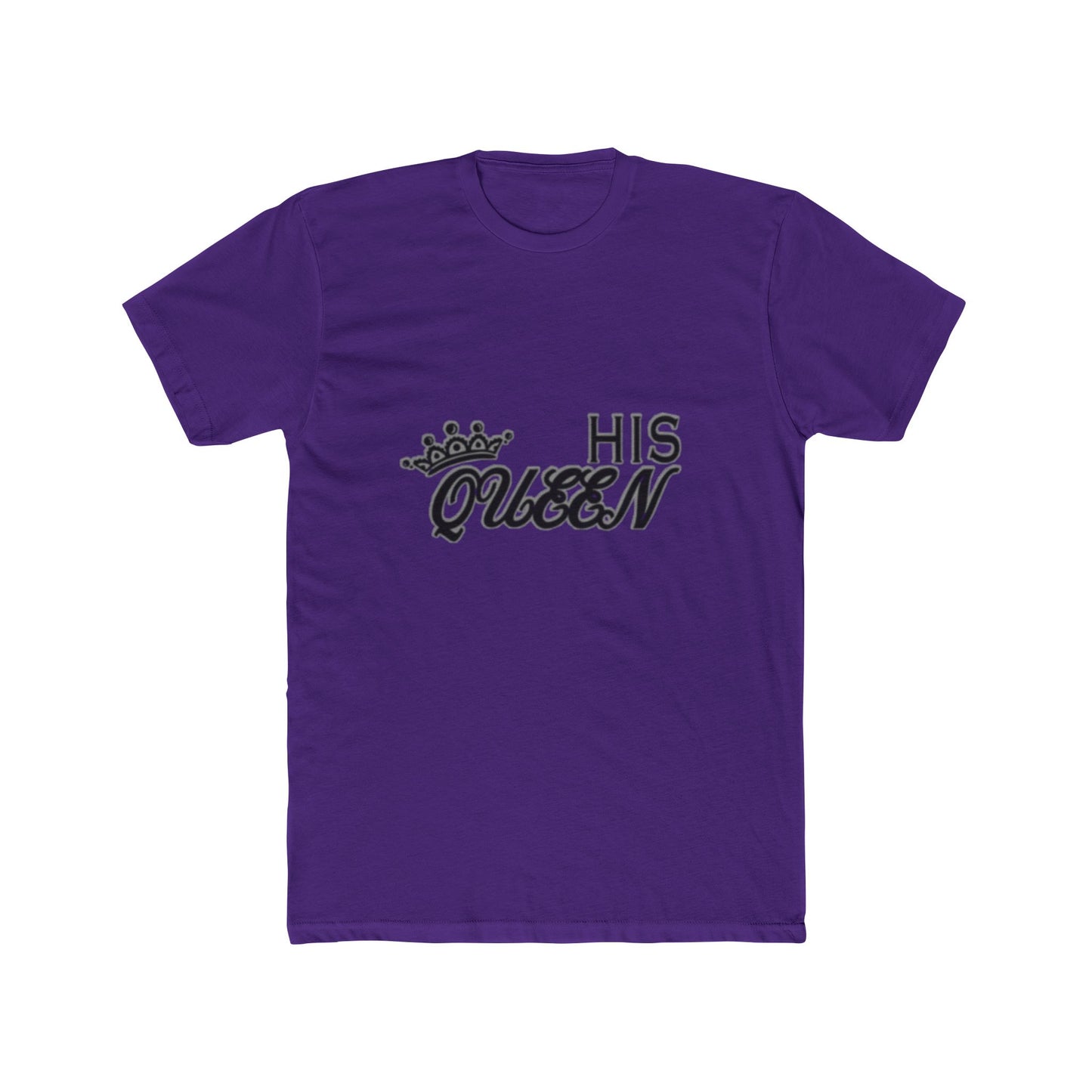 His Queen T-Shirt — Couples Matching Valentines Tee with Crown Graphic