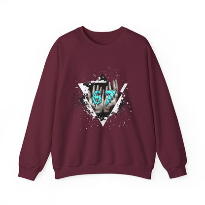 Crewneck Sweatshirt – Teal 67 Design