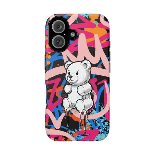Graffiti Teddy Phone Case — Dripping Bear Urban Art iPhone Cover