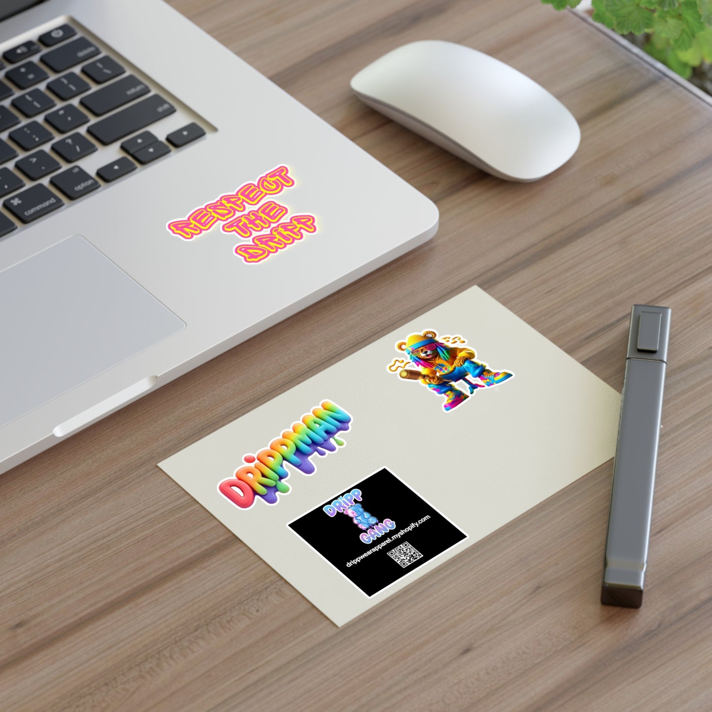 Streetwear Drip Sticker Sheets — "Drippman" & "Respect the Dripp" Vinyl Decals