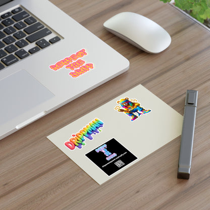 Streetwear Drip Sticker Sheets — "Drippman" & "Respect the Dripp" Vinyl Decals
