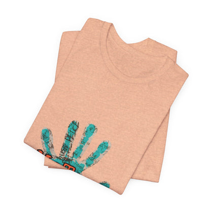 MeToo Handprint Tee — Awareness Statement T‑Shirt