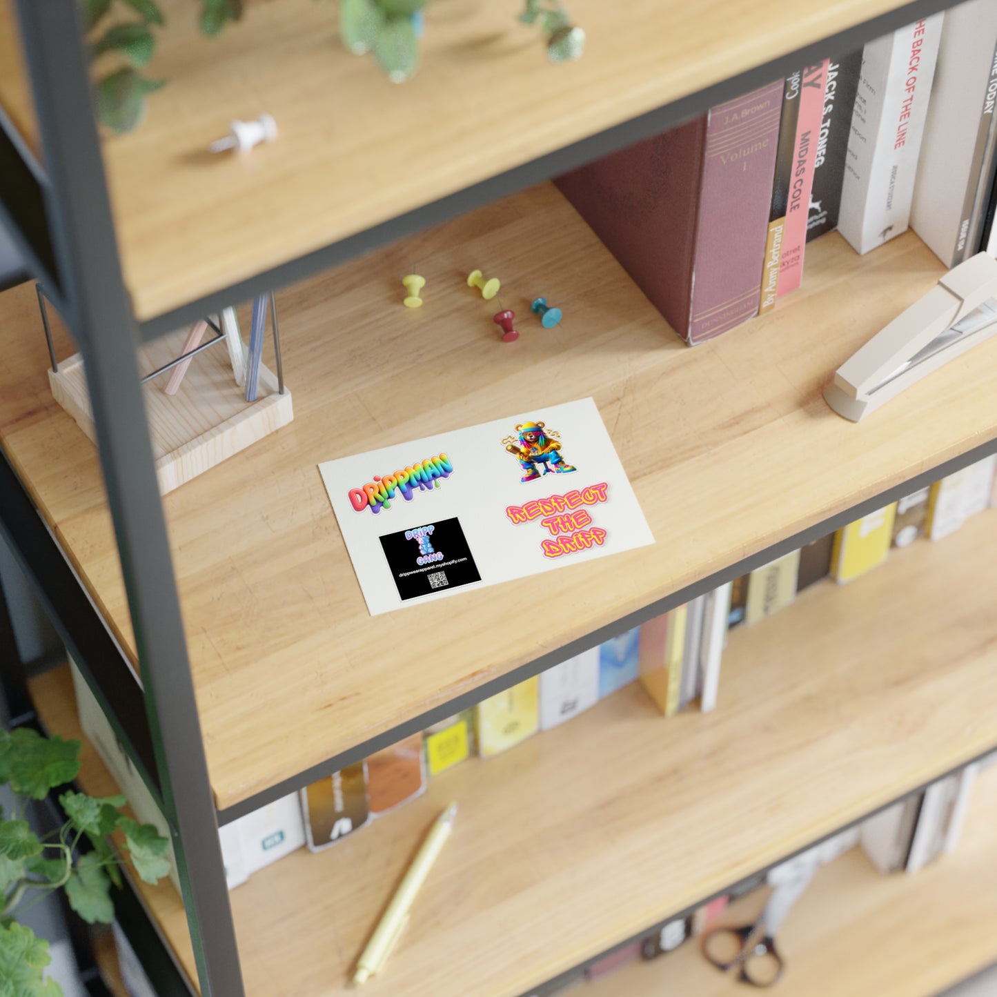 Streetwear Drip Sticker Sheets — "Drippman" & "Respect the Dripp" Vinyl Decals