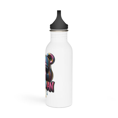 Drippin' Bear Stainless Steel Water Bottle – Colorful Dripman Design