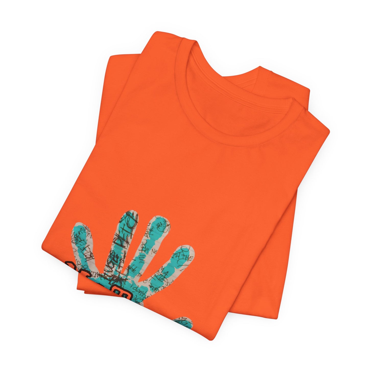 MeToo Handprint Tee — Awareness Statement T‑Shirt