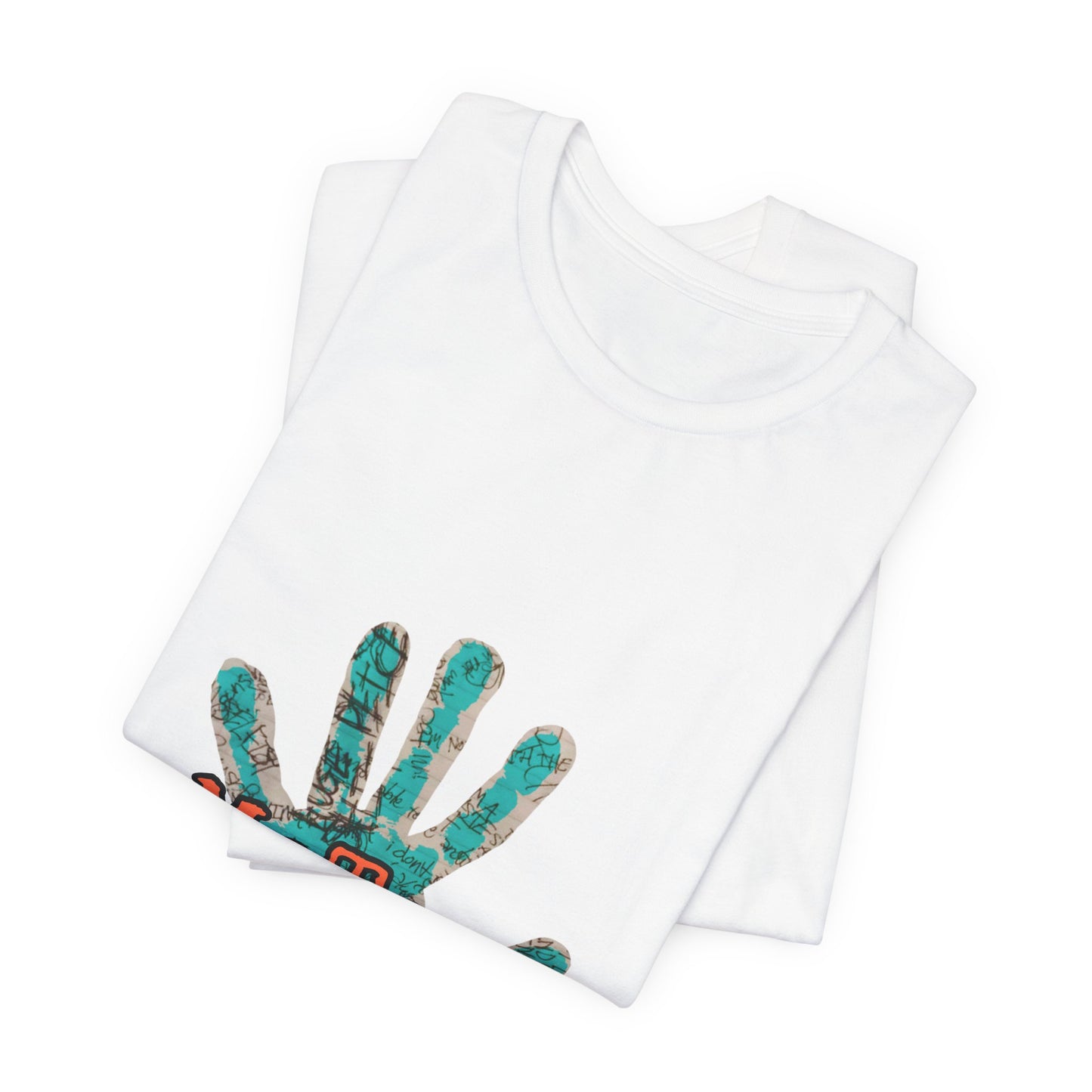 MeToo Handprint Tee — Awareness Statement T‑Shirt