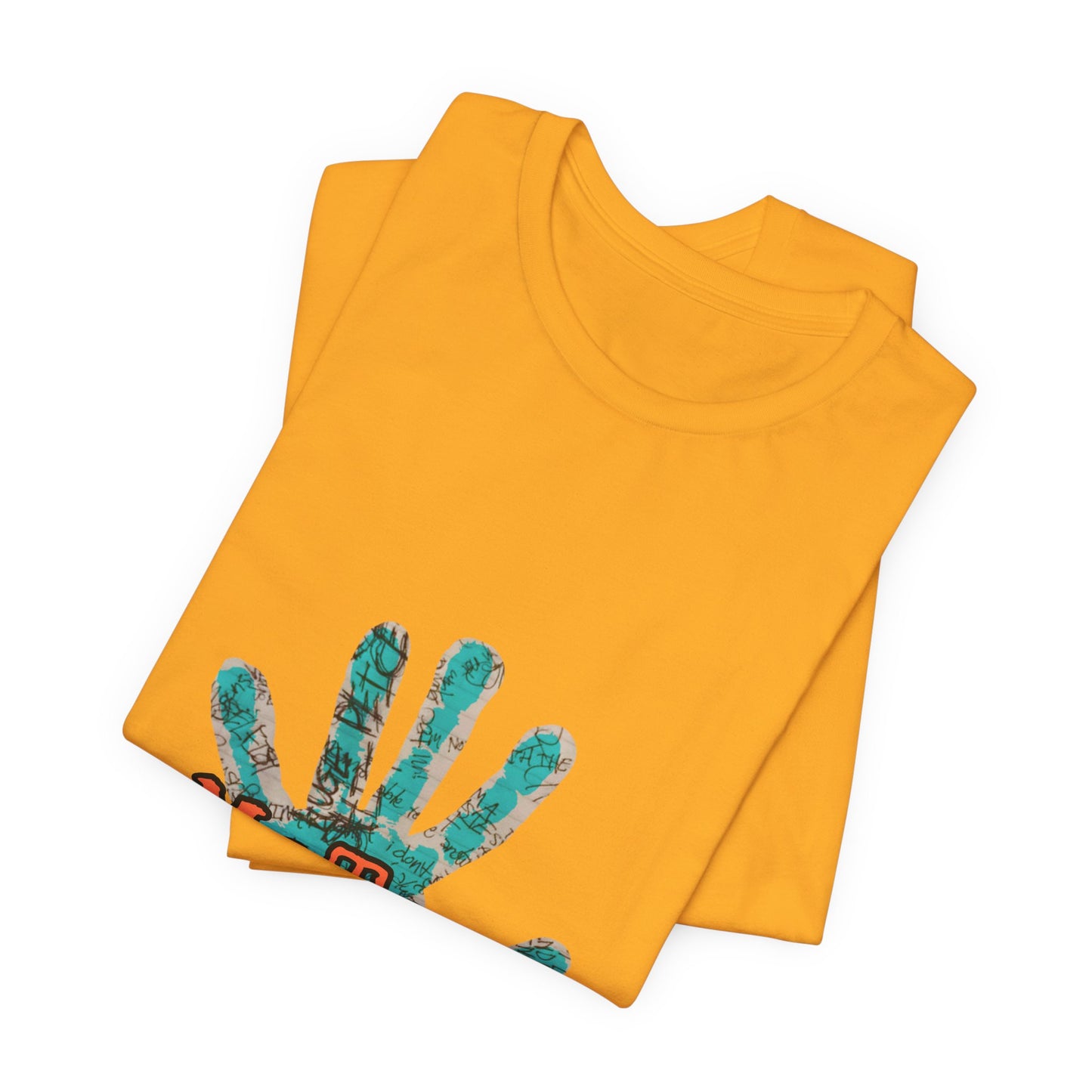 MeToo Handprint Tee — Awareness Statement T‑Shirt