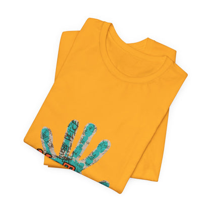 MeToo Handprint Tee — Awareness Statement T‑Shirt