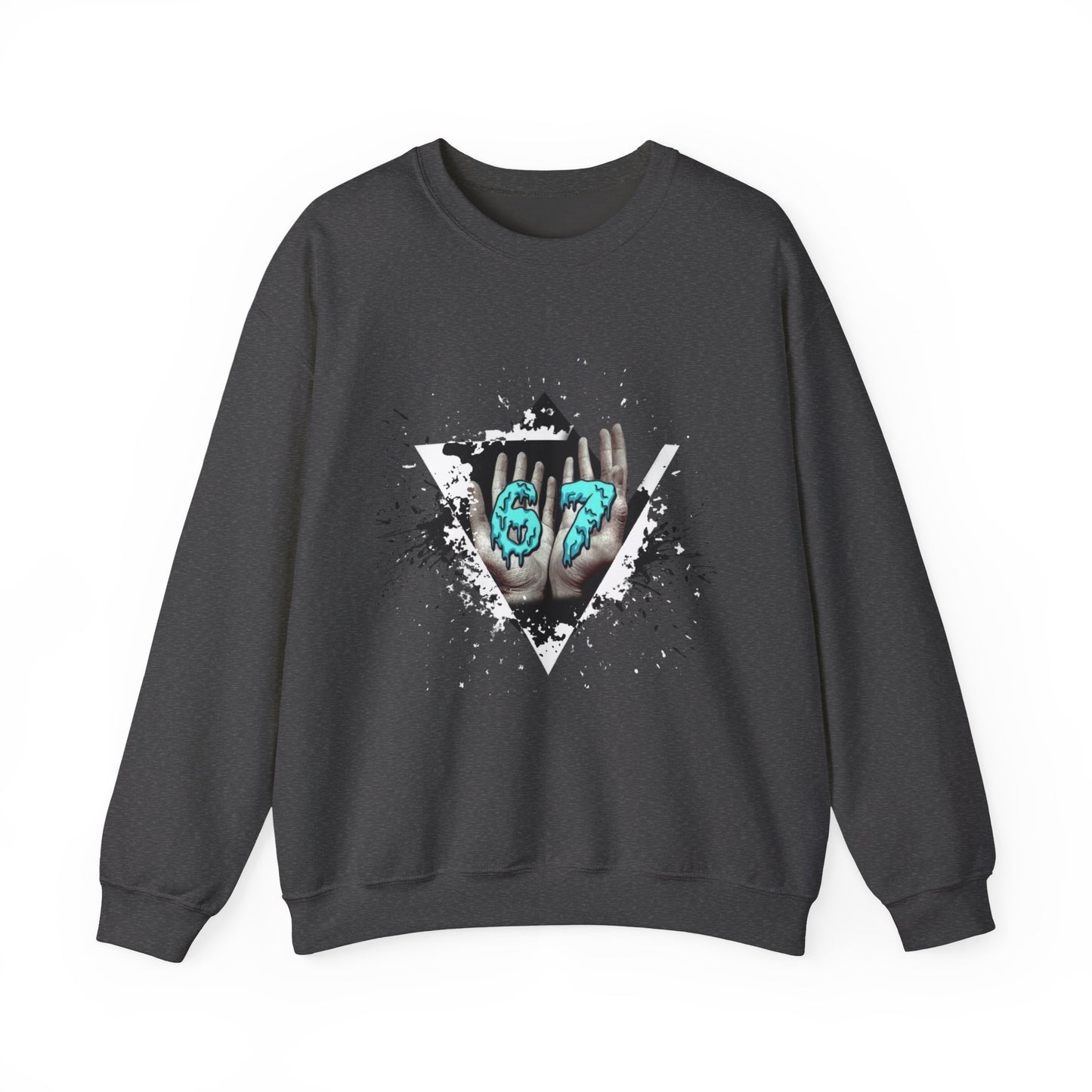 Crewneck Sweatshirt – Teal 67 Design