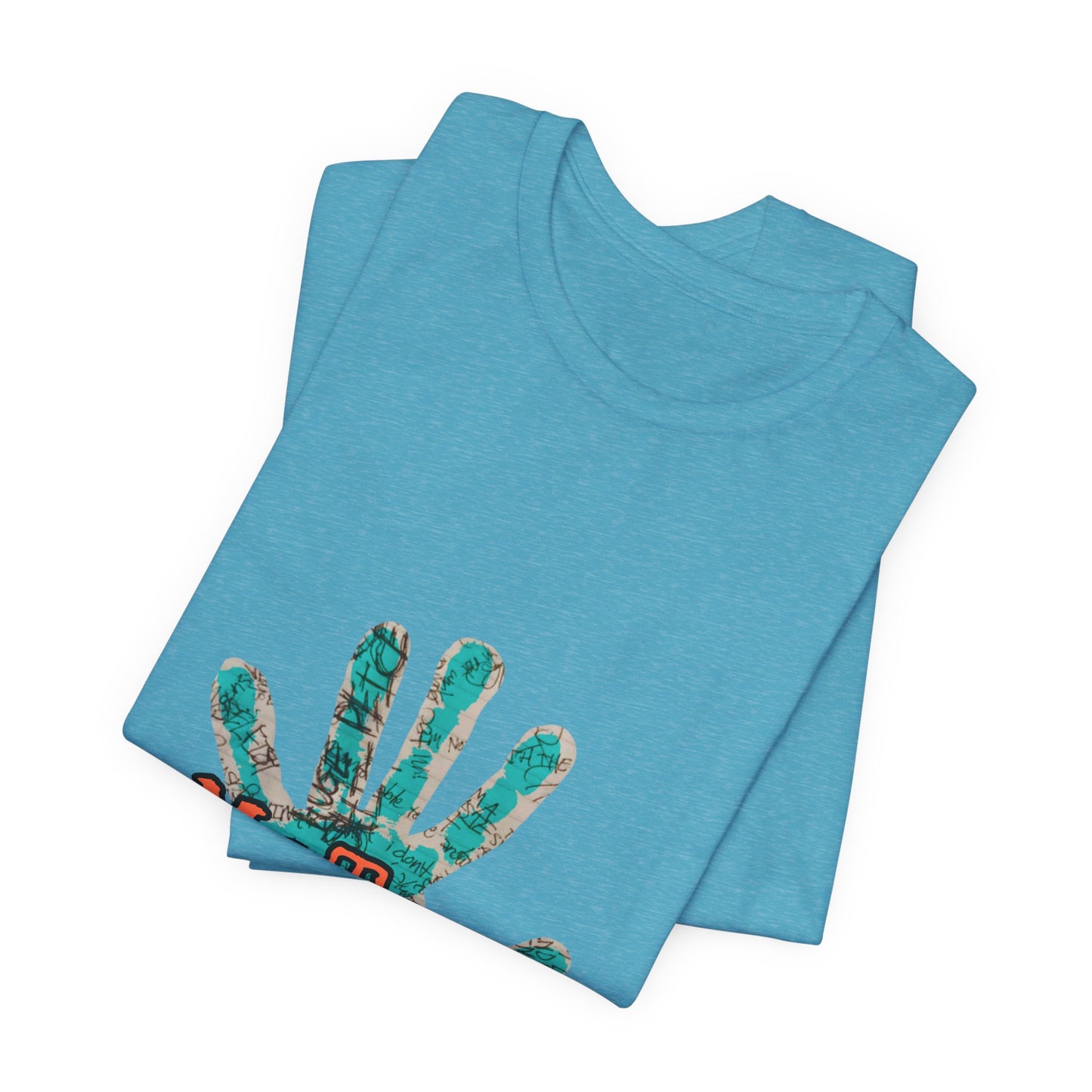 MeToo Handprint Tee — Awareness Statement T‑Shirt