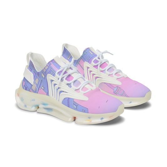 DrippCity Mesh Sneakers — Pastel Gradient Breathable Women's Athletic Shoes