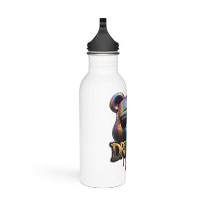 Drippin' Bear Stainless Steel Water Bottle – Colorful Dripman Design
