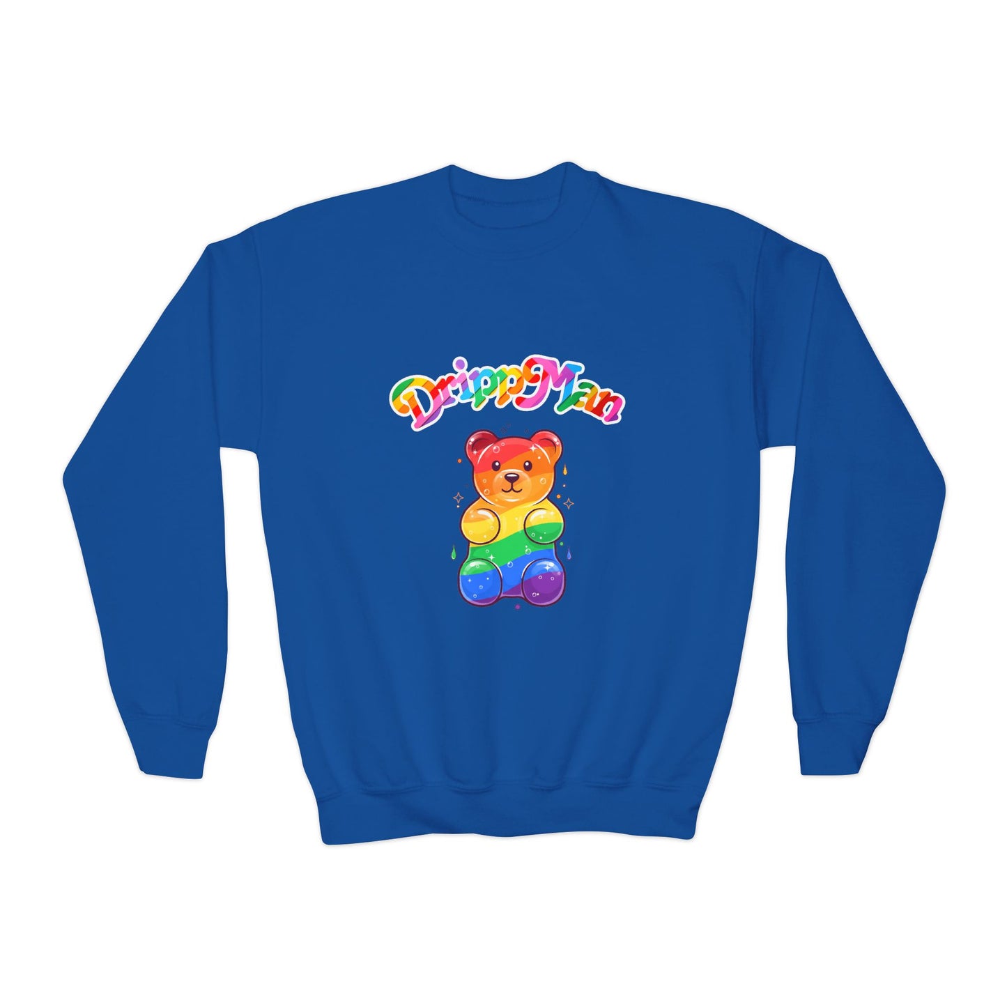 Youth Sweatshirt - Rainbow Gummy Bear Dripp