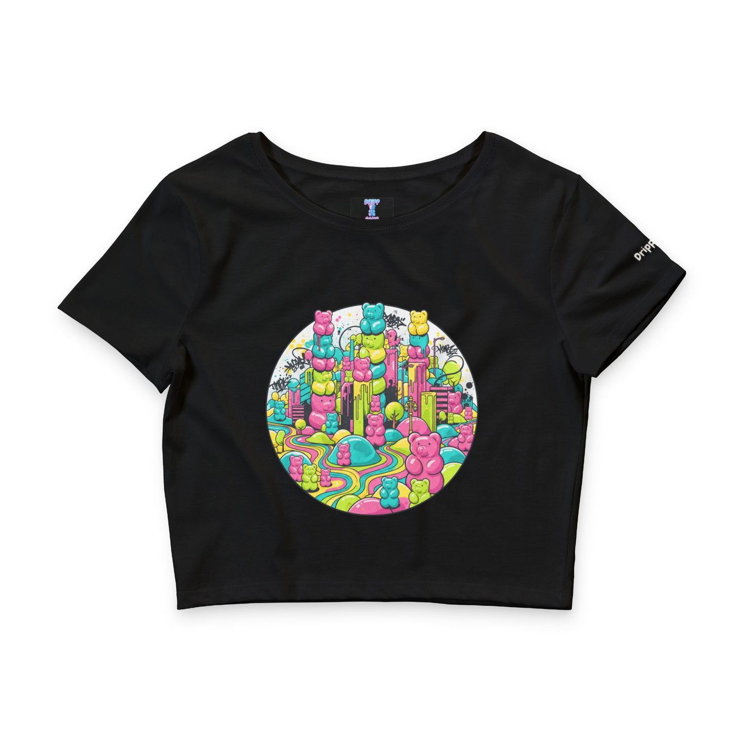Gummy World Women’s Poly-Cotton Crop Tee