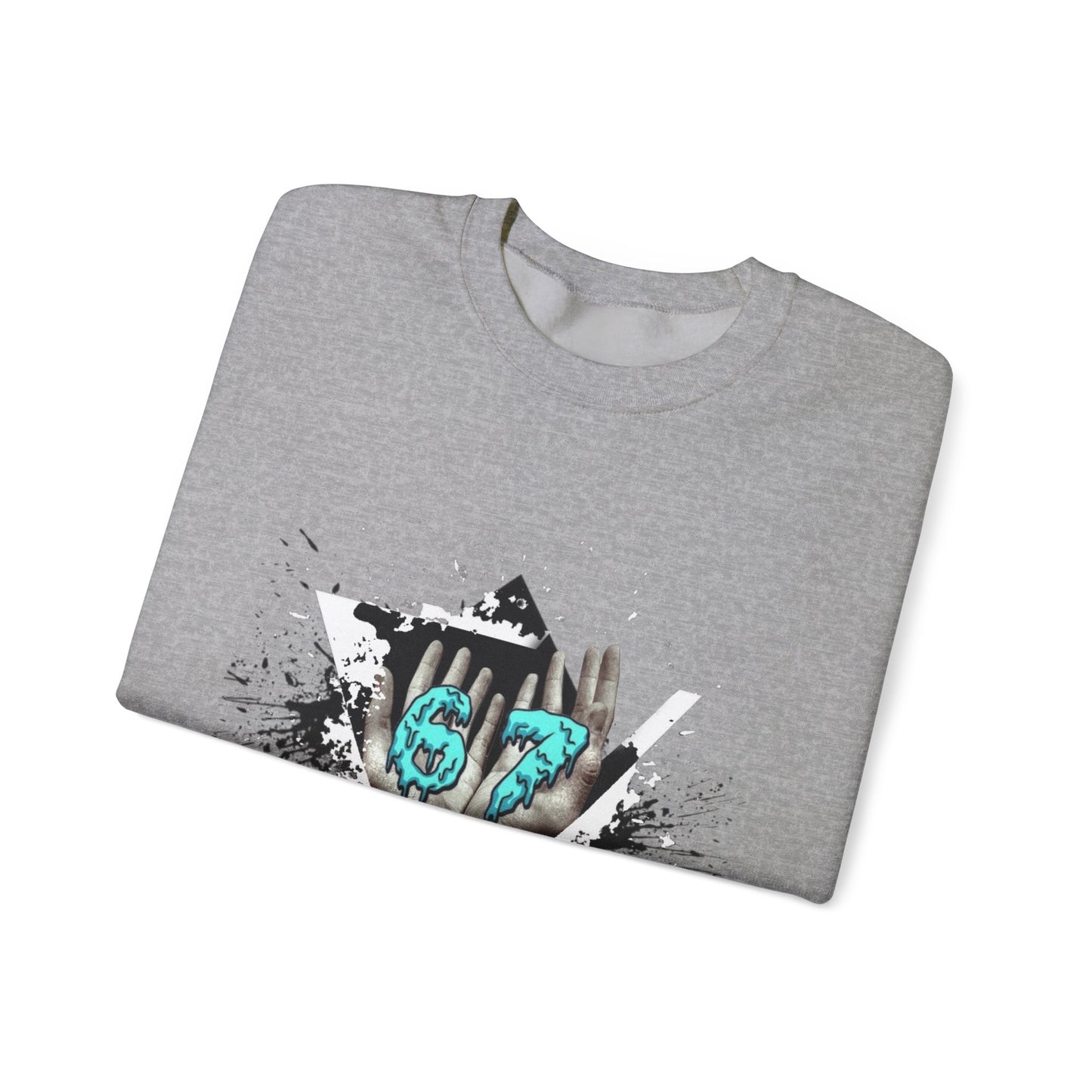 Crewneck Sweatshirt – Teal 67 Design