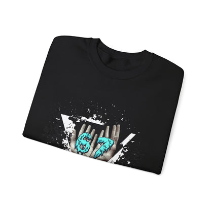 Crewneck Sweatshirt – Teal 67 Design