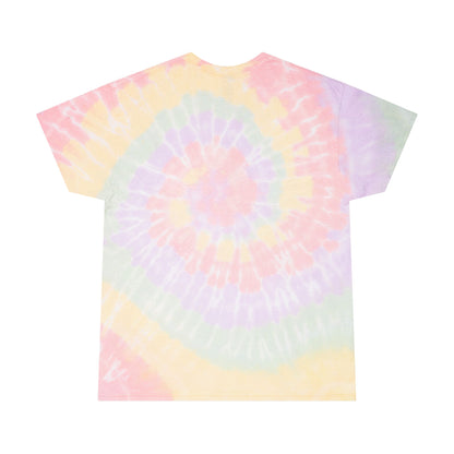 Tie-Dye T-Shirt with Rainbow Gummy Bear Spiral — Pastel Spiral Tee