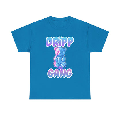 Dripp Gang Graphic Tee, Casual Streetwear Shirt, Colorful Bear T-shirt, Trendy Gift for Friends, Cool Graphic Apparel