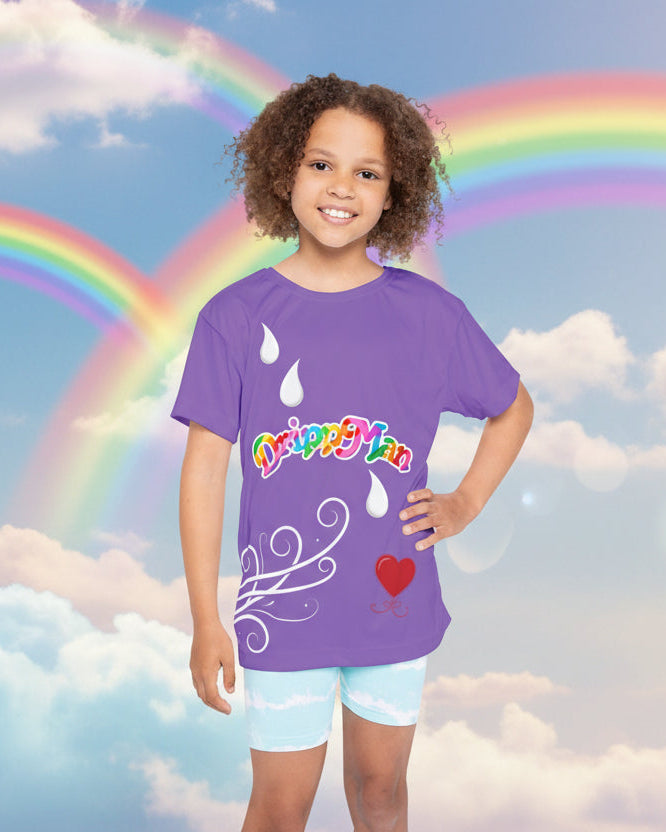 make the background look like a sky with rainbows and clouds