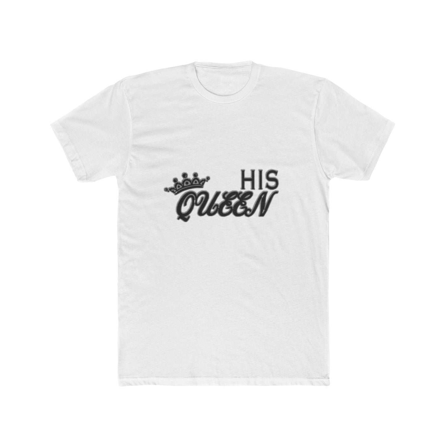 His Queen T-Shirt — Couples Matching Valentines Tee with Crown Graphic