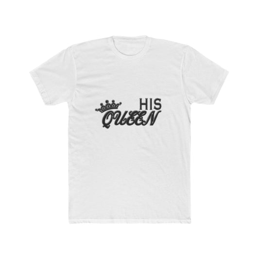 His Queen T-Shirt — Couples Matching Valentines Tee with Crown Graphic