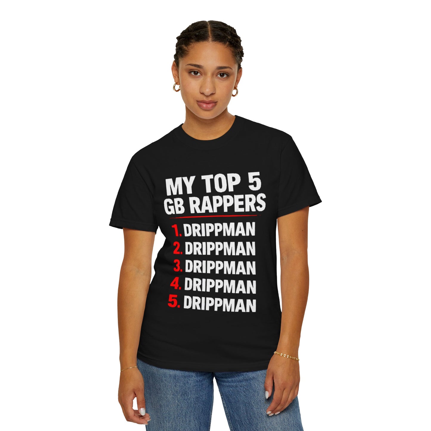 My Top 5 GB Rappers T-Shirt — "Drippman" Graphic Tee