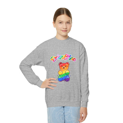 Youth Sweatshirt - Rainbow Gummy Bear Dripp