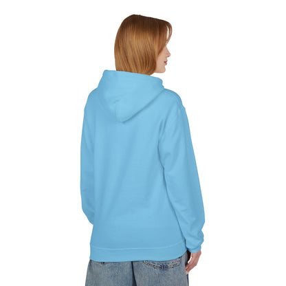 Blue Heart Splash Hoodie — Teal Grunge Heart Graphic Hoodie