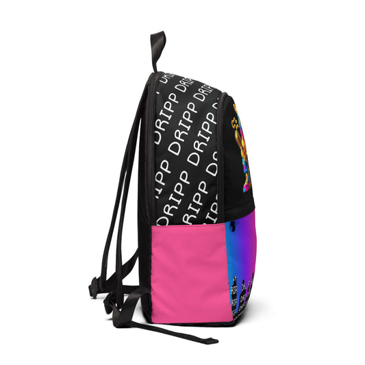 Dripp Gradient Logo Backpack — Colorful Streetwear Daypack