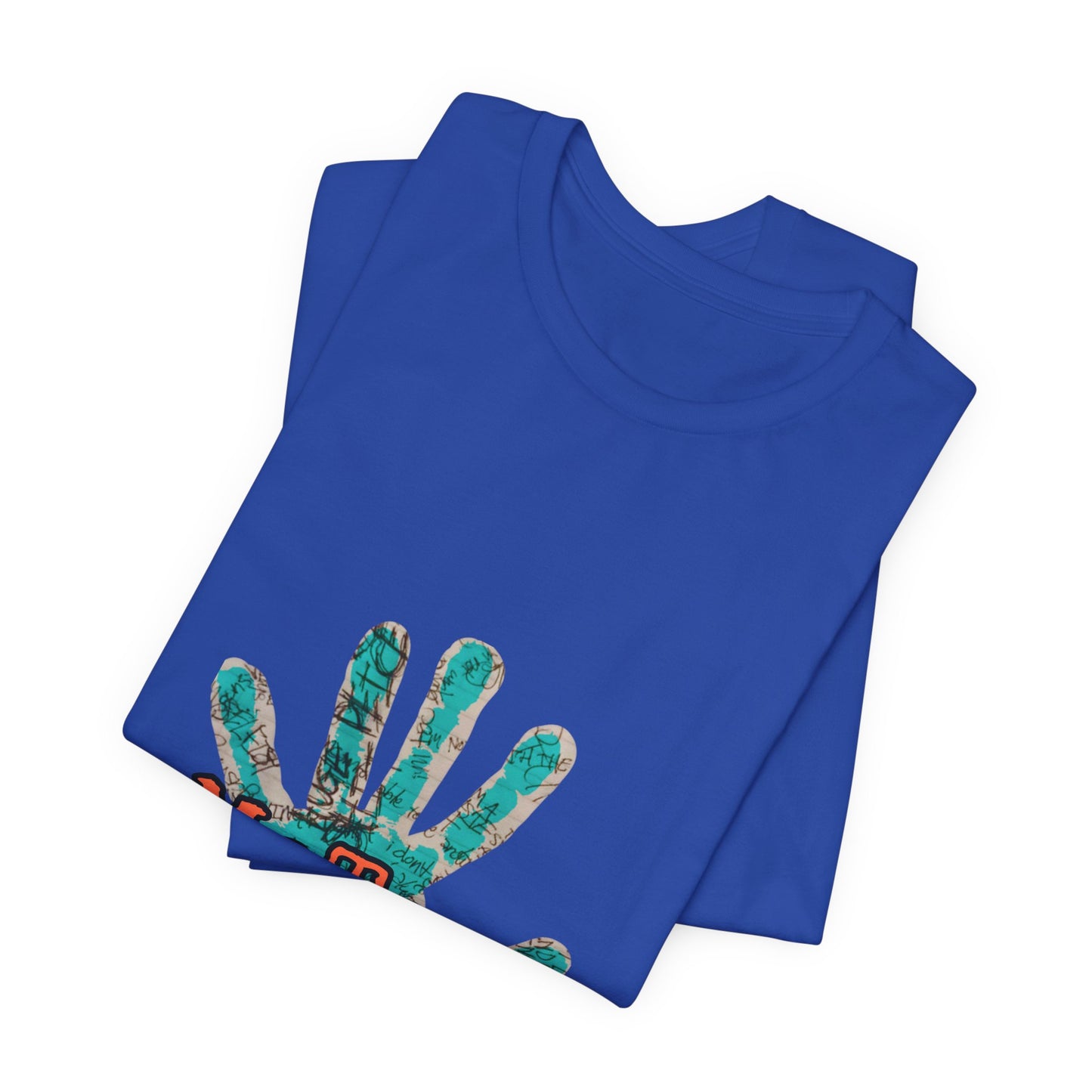 MeToo Handprint Tee — Awareness Statement T‑Shirt