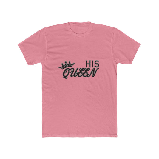 His Queen T-Shirt — Couples Matching Valentines Tee with Crown Graphic
