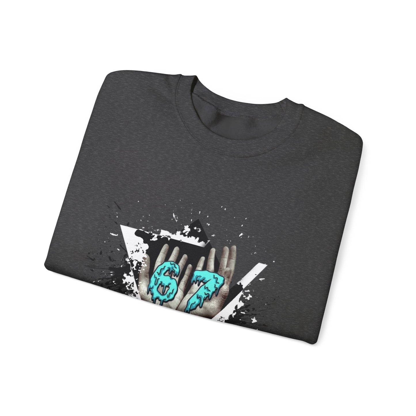 Crewneck Sweatshirt – Teal 67 Design