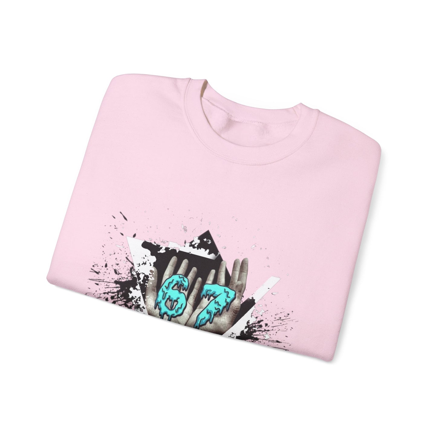 Crewneck Sweatshirt – Teal 67 Design