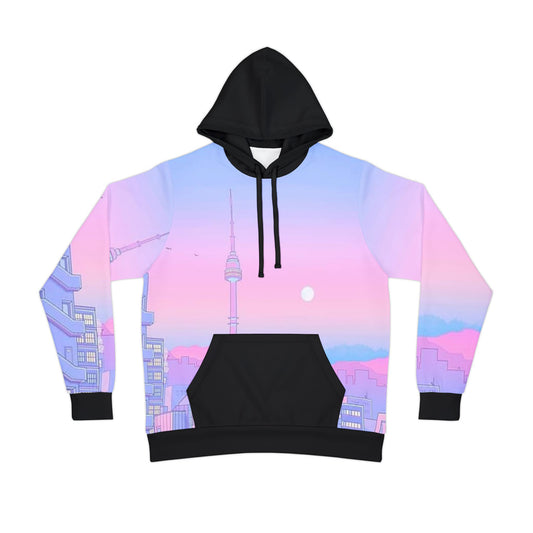 DrippCity Hoodie — City Scape AOP Athletic Pullover