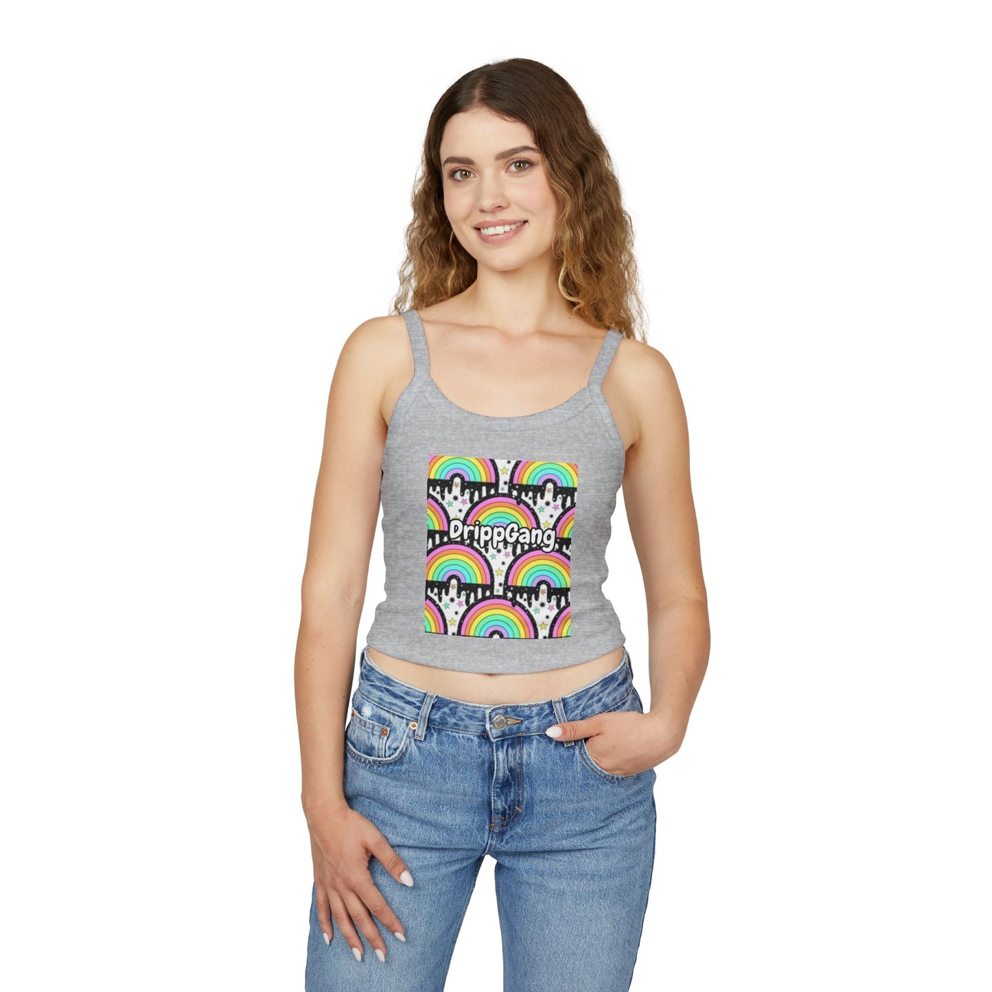 DrippGang Rainbow Dripp Crop Tank