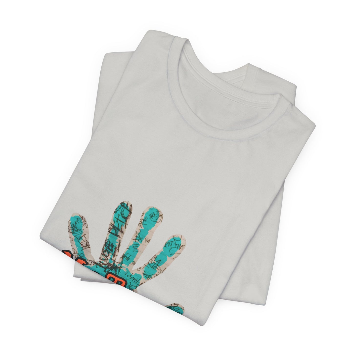 MeToo Handprint Tee — Awareness Statement T‑Shirt