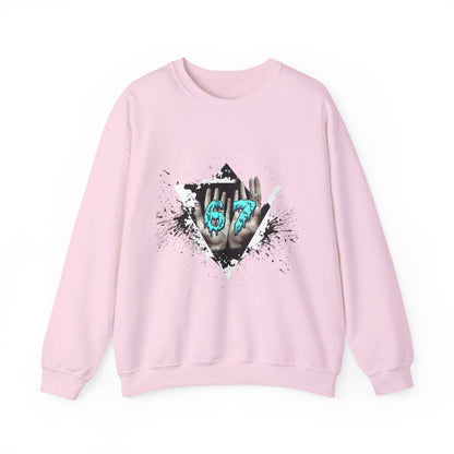 Crewneck Sweatshirt – Teal 67 Design