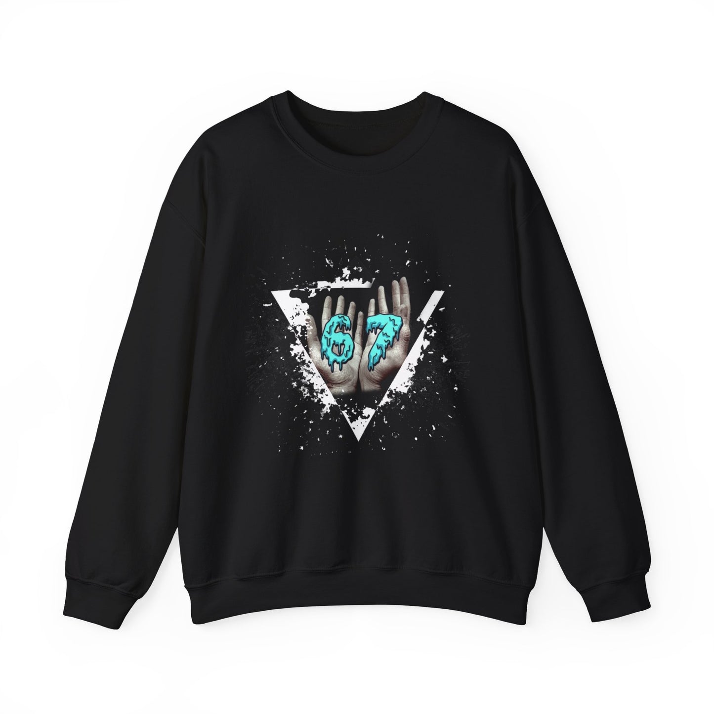 Crewneck Sweatshirt – Teal 67 Design