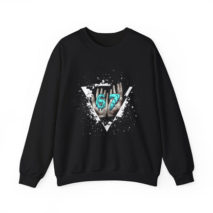 Crewneck Sweatshirt – Teal 67 Design