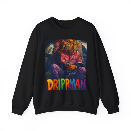 Colorful Drippman Unisex Sweatshirt - Perfect for Streetwear Lovers