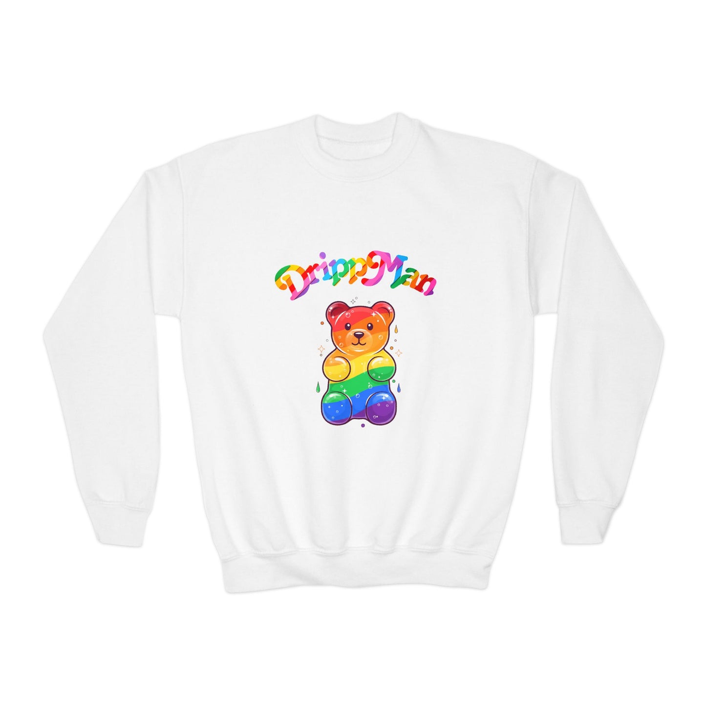 Youth Sweatshirt - Rainbow Gummy Bear Dripp