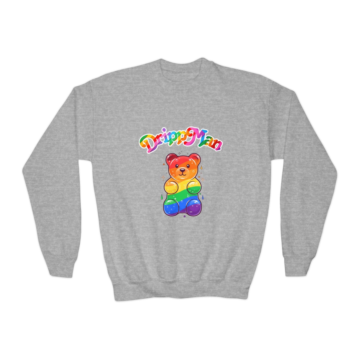 Youth Sweatshirt - Rainbow Gummy Bear Dripp