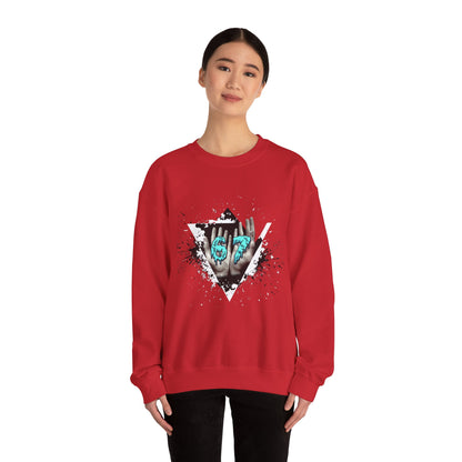 Crewneck Sweatshirt – Teal 67 Design