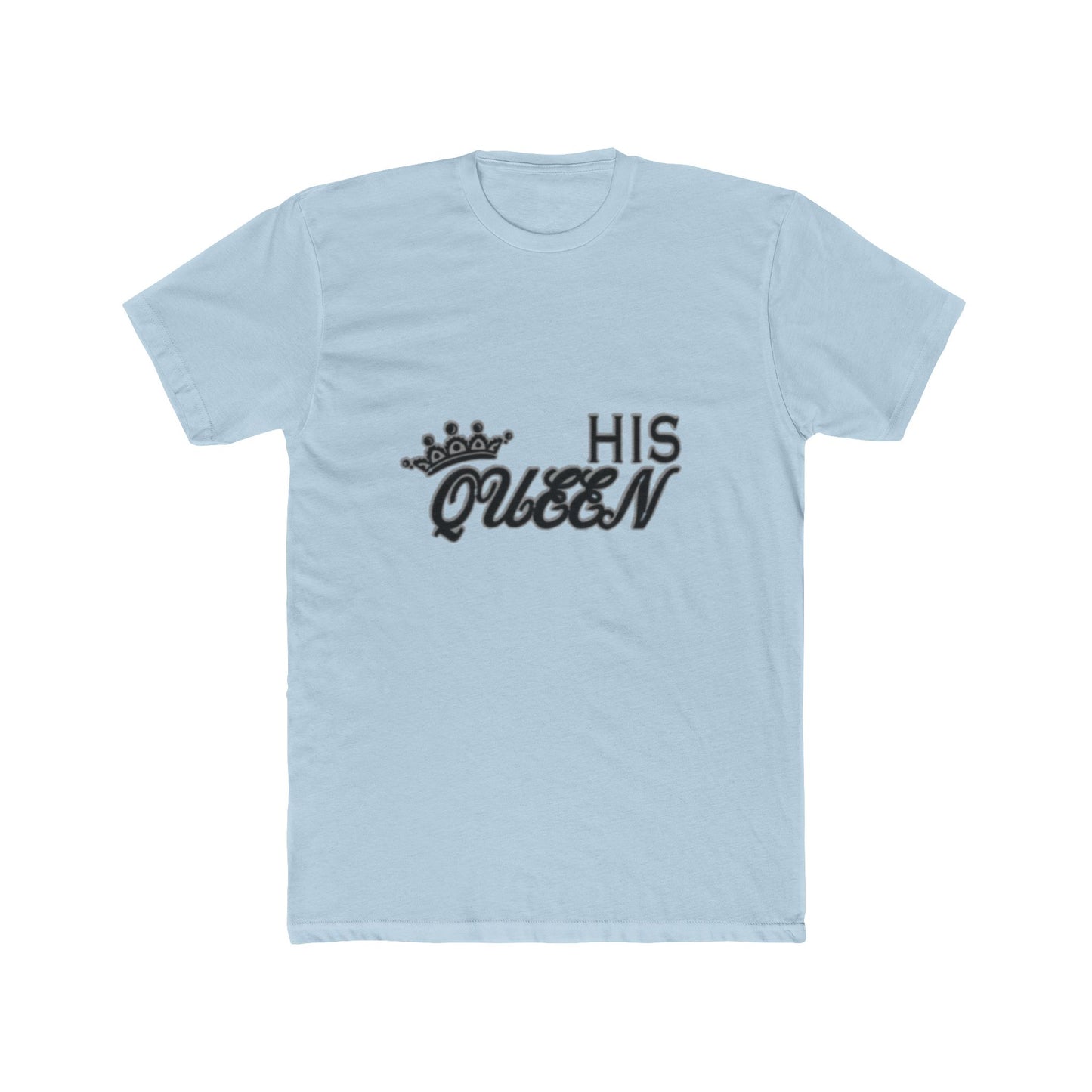 His Queen T-Shirt — Couples Matching Valentines Tee with Crown Graphic