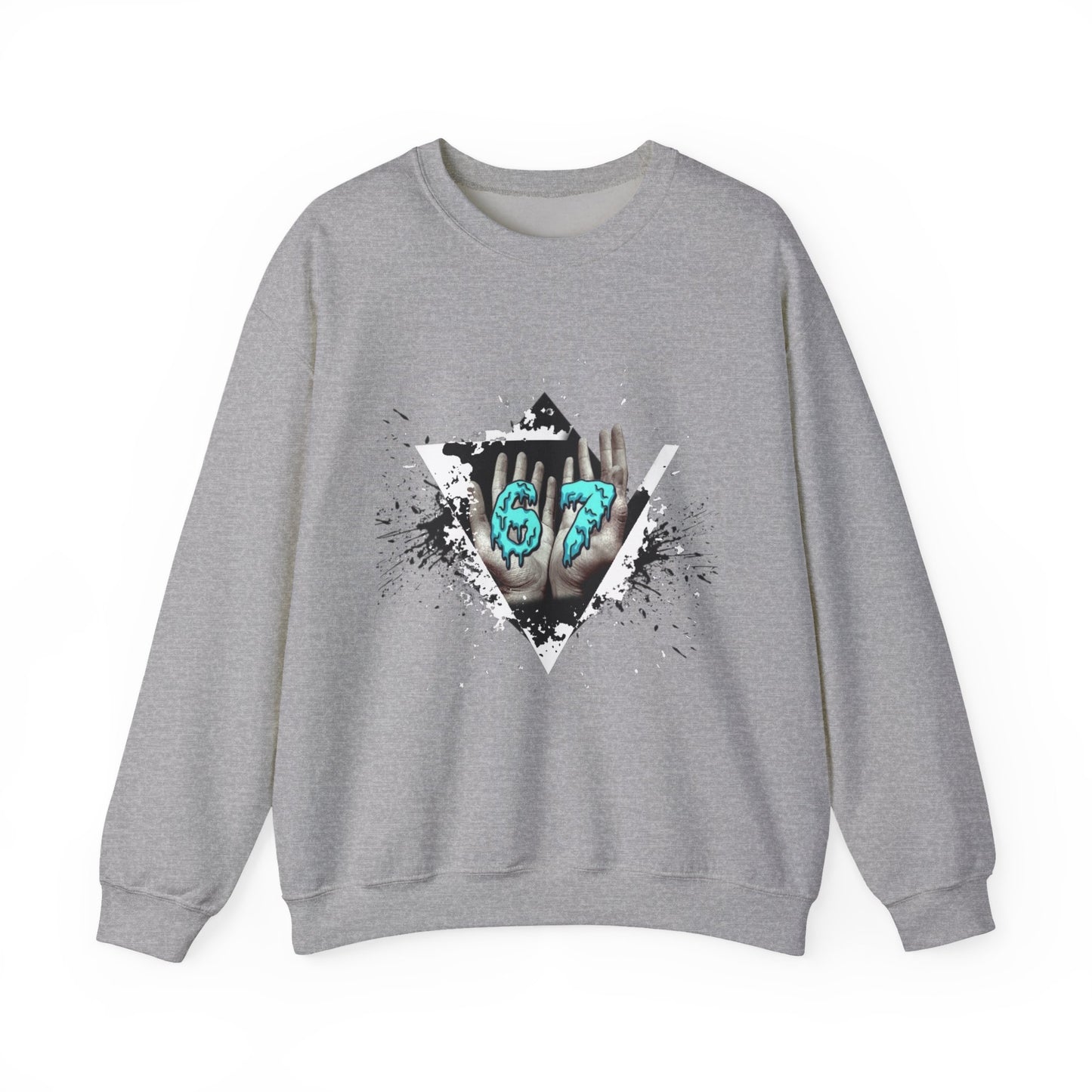 Crewneck Sweatshirt – Teal 67 Design