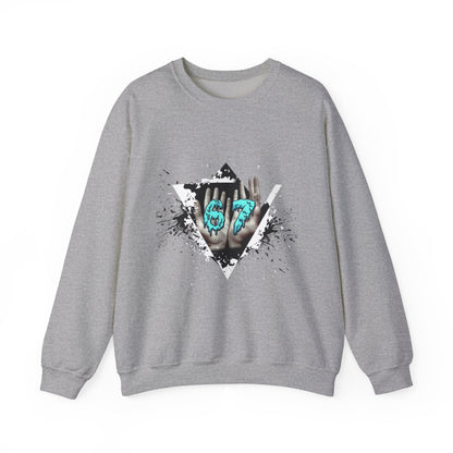 Crewneck Sweatshirt – Teal 67 Design