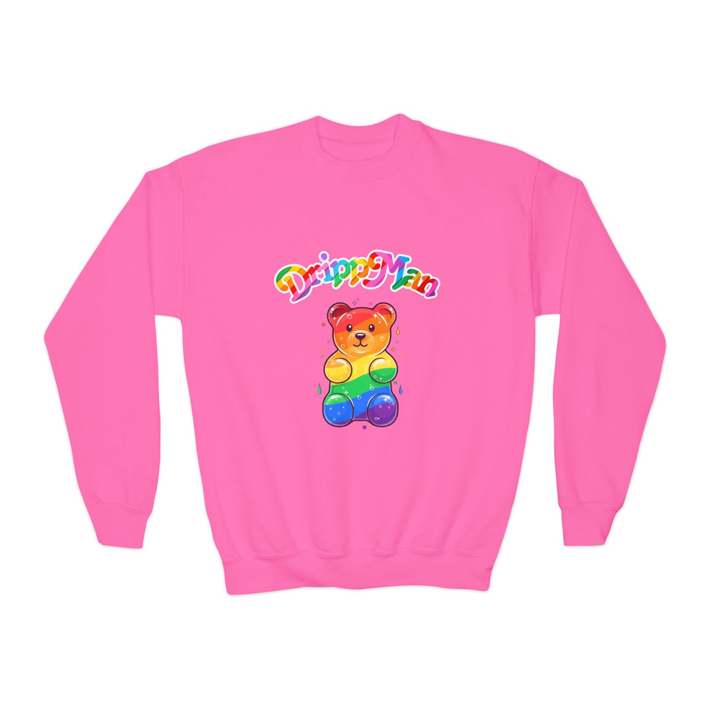 Youth Sweatshirt - Rainbow Gummy Bear Dripp